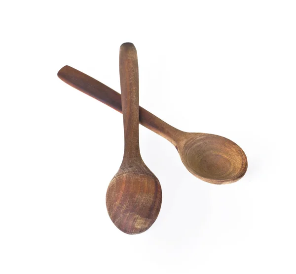 Two wooden kitchen spoons — Stock Photo, Image