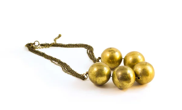 Mooie gouden necklase — Stockfoto