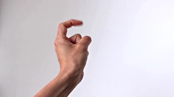 Amenazando con el dedo — Vídeos de Stock