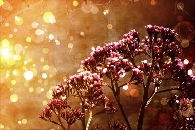 Bright autumnal floral background