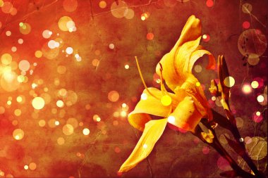 Bright autumnal floral background