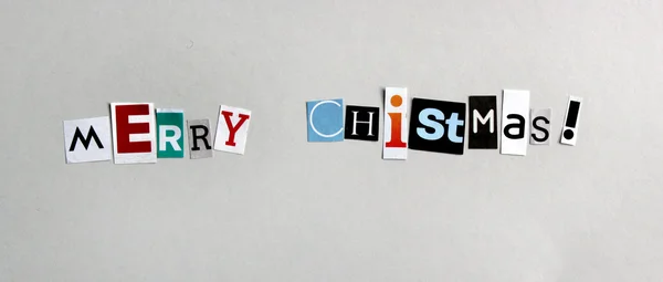Χριστουγεννιάτικη κάρτα με διακόσμηση — Φωτογραφία Αρχείου