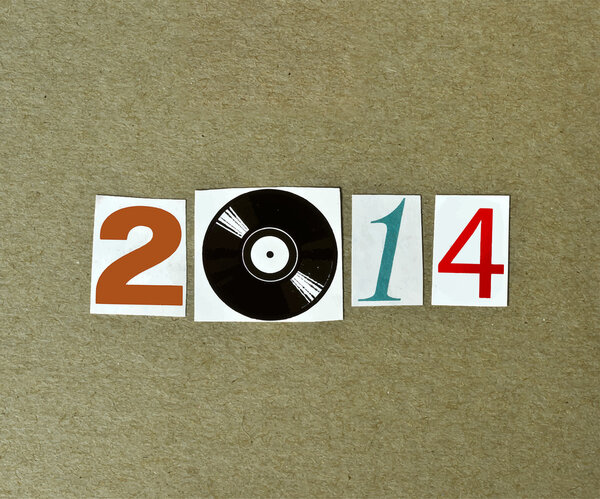 Открытка ручной работы. Новый 2014 год
