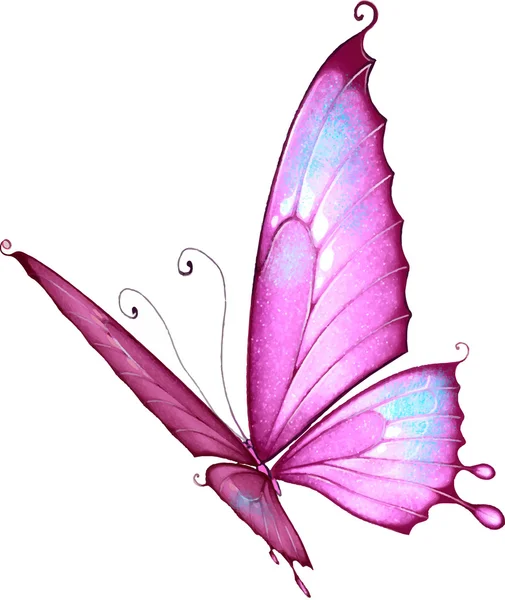 Heller Schmetterling — Stockvektor