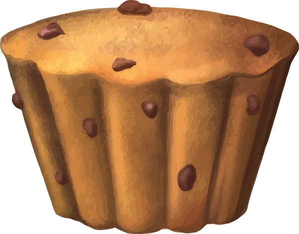 Domowe muffin z czekolady — Wektor stockowy