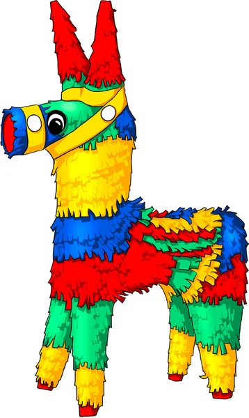 Colorful pinata horse — Stock Vector