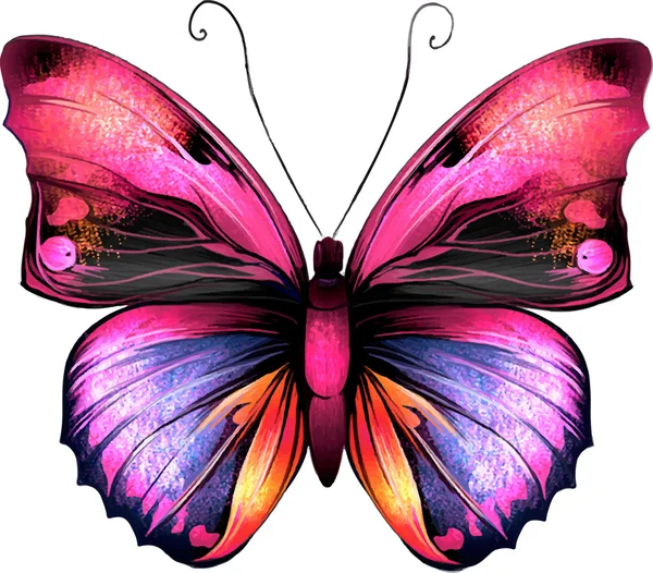 Heller Schmetterling — Stockvektor