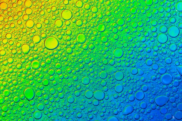 Abstraktní Obraz Olejových Vodních Bublin Různých Barev Barevný Umělecký Obraz — Stock fotografie