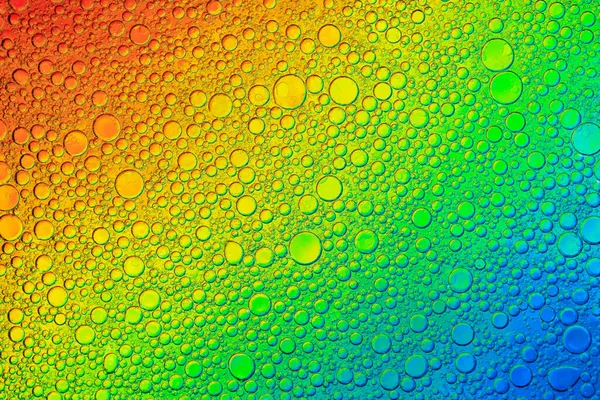 Abstract Image Oil Water Bubbles Various Colors Colorful Artistic Image — Stock Photo, Image