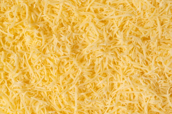 Grated Cheese Background Texture Yellow Shredded Cheese Close Top View — Stock Photo, Image