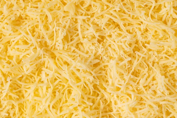 Grated Cheese Background Texture Yellow Shredded Cheese Close Top View — Stock Photo, Image