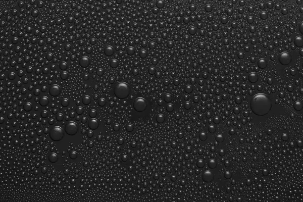 Wassertropfen Auf Schwarzem Hintergrund Dunkles Hintergrundglas Das Mit Wassertropfen Bedeckt — Stockfoto