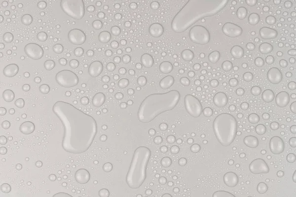 Gotas Água Textura Fundo Branco Vidro Fundo Coberto Com Gotas — Fotografia de Stock