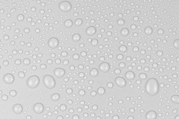Gotas Agua Sobre Textura Fondo Blanco Vidrio Fondo Cubierto Con —  Fotos de Stock
