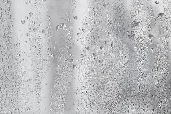 Wasser Tropft Auf Die Hintergrundstruktur Des Fensters Kondenswasser Den Fenstern — Stockfoto