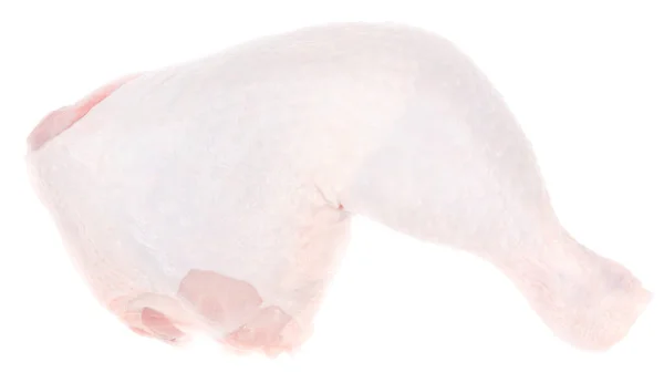 Surowe Świeże Nogi Kurczaka Izolowane Białym Tle — Zdjęcie stockowe