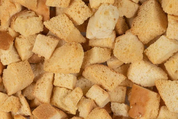 Background Texture Baked Crackers Heap Small Pieces Dried Bread Crumbs — Stock Photo, Image