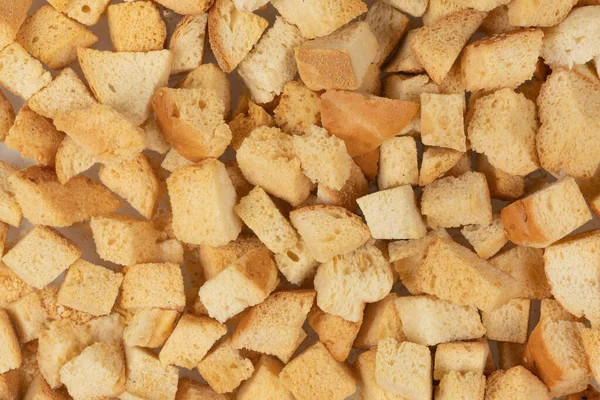 Pozadí Textury Pečených Sušenek Hromádka Malých Kousků Sušeného Chleba Drobky — Stock fotografie