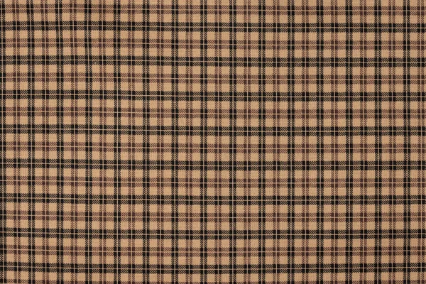 Bruine Natuurlijke Textuur Van Textiel Met Ruitpatroon — Stockfoto