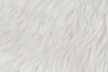 Beyaz kabarık yün dokusu. Doğal kürk dokusu. Tasarımcılar için yakın plan