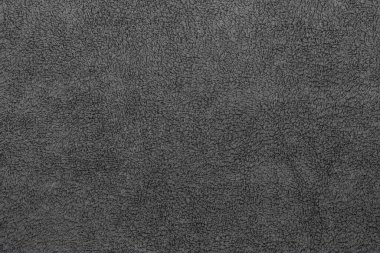 Terry havlusunun siyah yumuşak dokusu. Yakın plan..