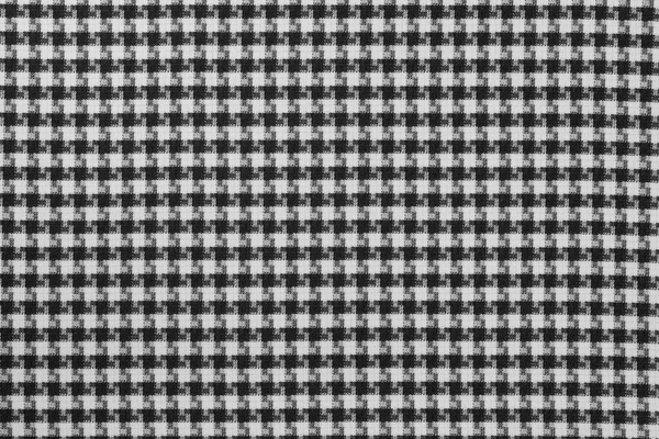 Witte Zwarte Textieldoek Textuur Achtergrond Overhemdstof Met Een Ruitjespatroon Fabrieksmateriaal — Stockfoto
