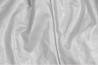Katlanmış beyaz deri kumaş dokusu. tasarımcılar için arkaplan