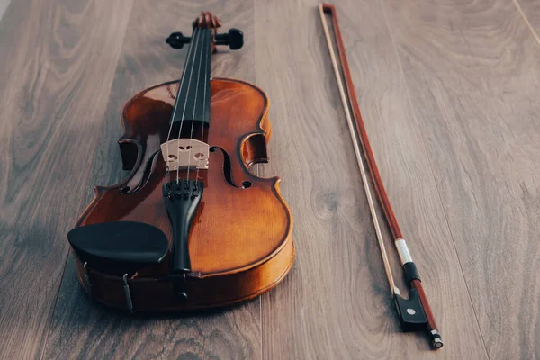 Klassisk Fiol Bord Sträng Musikinstrument — Stockfoto