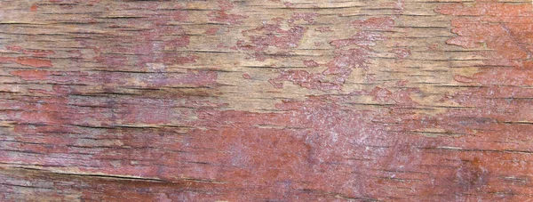 Oude Houten Schillen Plank Oude Bruine Beschilderde Planken Een Woonwal — Stockfoto