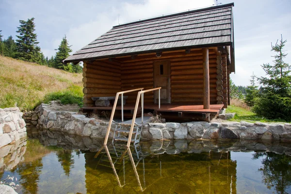 Sauna kulübesi.
