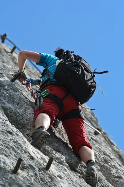via Ferrata dağcı