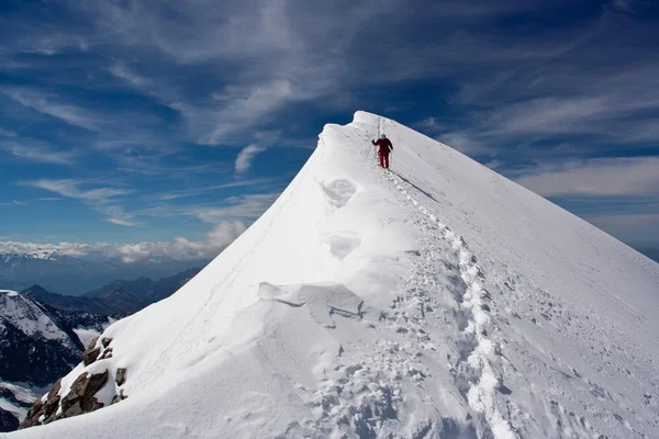 降順登山者 ロイヤリティフリーのストック写真