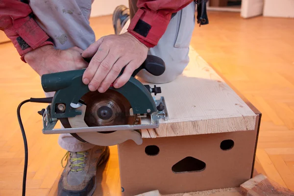 Taglio del legno Foto Stock