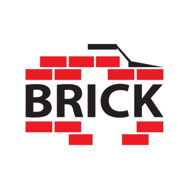Vector set of logos brick stones