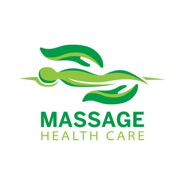 Tıbbi masaj salonunun vektör logosu