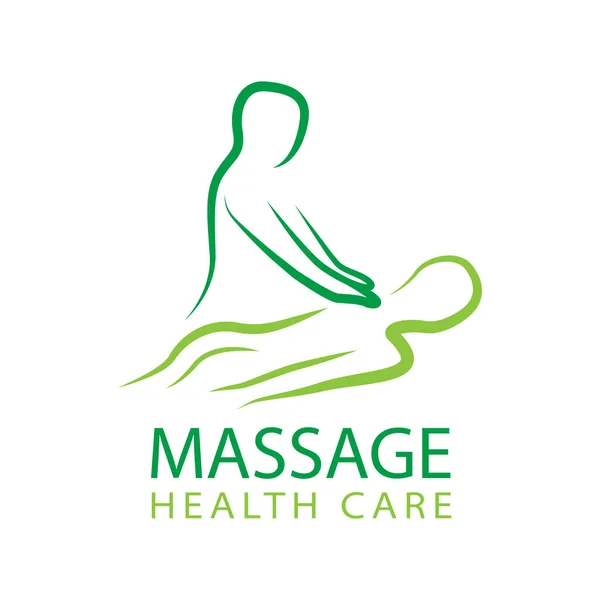 Logotipo Vetor Salão Massagem Médica —  Vetores de Stock