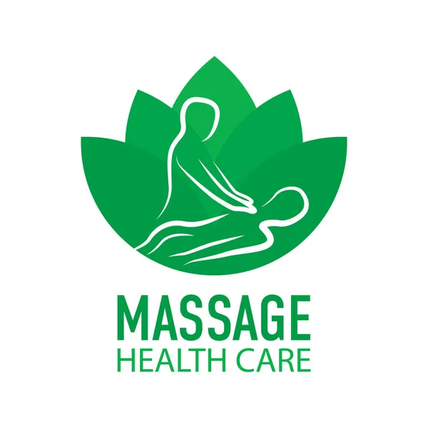 Logotipo Vetor Salão Massagem Médica —  Vetores de Stock