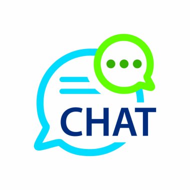 Sohbet, robot, danışmanlık şirketinin vektör logosu