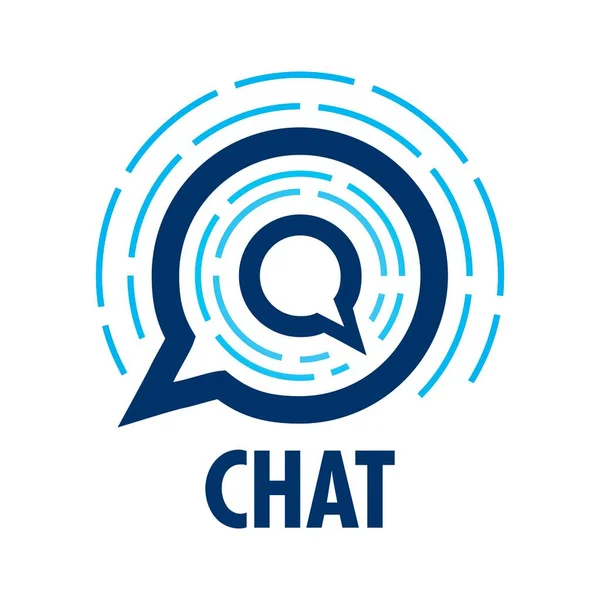 Logotipo Vectorial Chat Bot Empresa Consultora — Archivo Imágenes Vectoriales