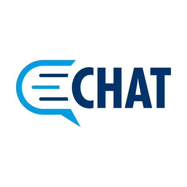 Logo Vettoriale Una Chat Bot Società Consulenza — Vettoriale Stock