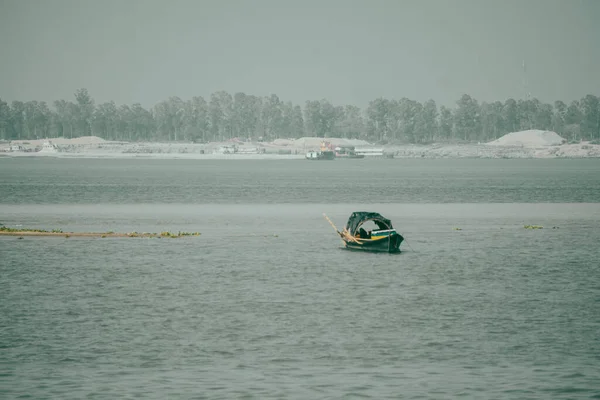 Largest River Bangladesh Padma Message Arrival Monsoon Fishermen Catching Hilsa — 图库照片