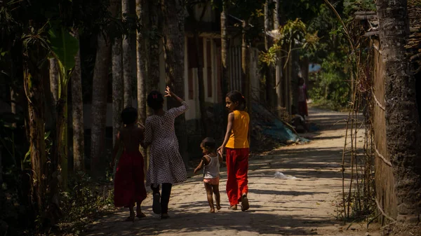 Fotos Niños Bengala Rural — Foto de Stock