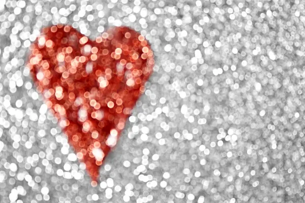 Fundo do coração Glitter — Fotografia de Stock