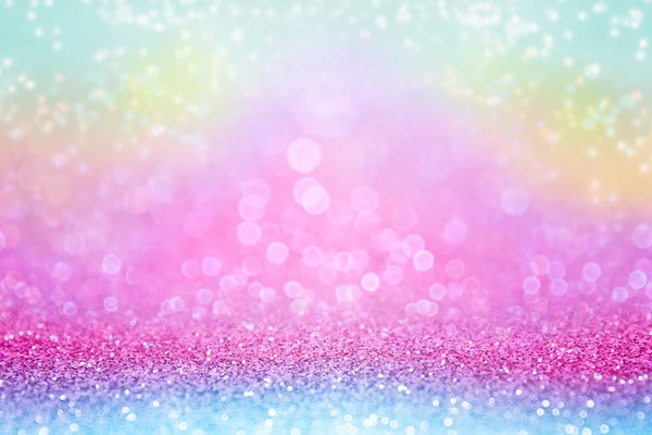 Cute Abstract Multicolor Pink Glitter Sparkle Confetti Background Happy Birthday — Stock Photo, Image