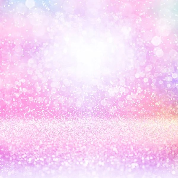 Cute Abstract Multicolor Rainbow Color Pink Glitter Sparkle Background Happy — Stock Photo, Image