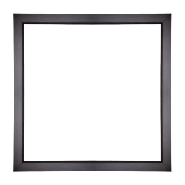 Quadro Preto Simples Moderno Quadro Foto Quadrado Isolado Sobre Branco — Fotografia de Stock