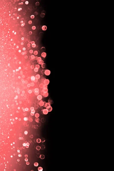 Fantasia Elegante Coral Rosa Pêssego Cor Preta Brilho Confete Fundo — Fotografia de Stock