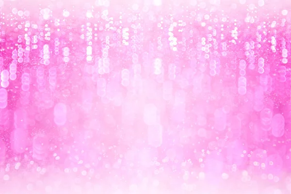 Fancy Pink Glitter Sparkle Confetti Background Happy Birthday Party Invite — Stock Photo, Image