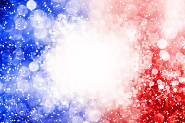 Patriotic Red White Blue Glitter Sparkle Confetti Background Party Invite — Foto Stock