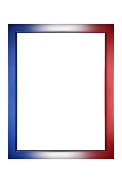 Современный Патриотический Красный Белый Синий Фон Июля Фото Рамка Избирательный — стоковое фото